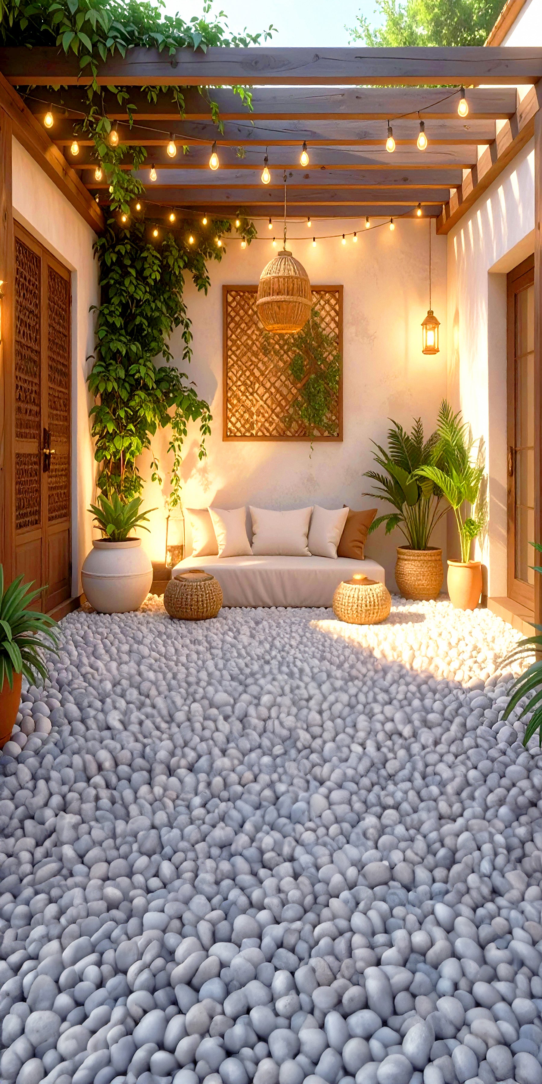 Cozy Pebble Patio