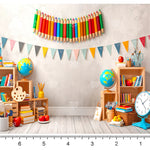 Kids Learning Corner Background Backdrop
