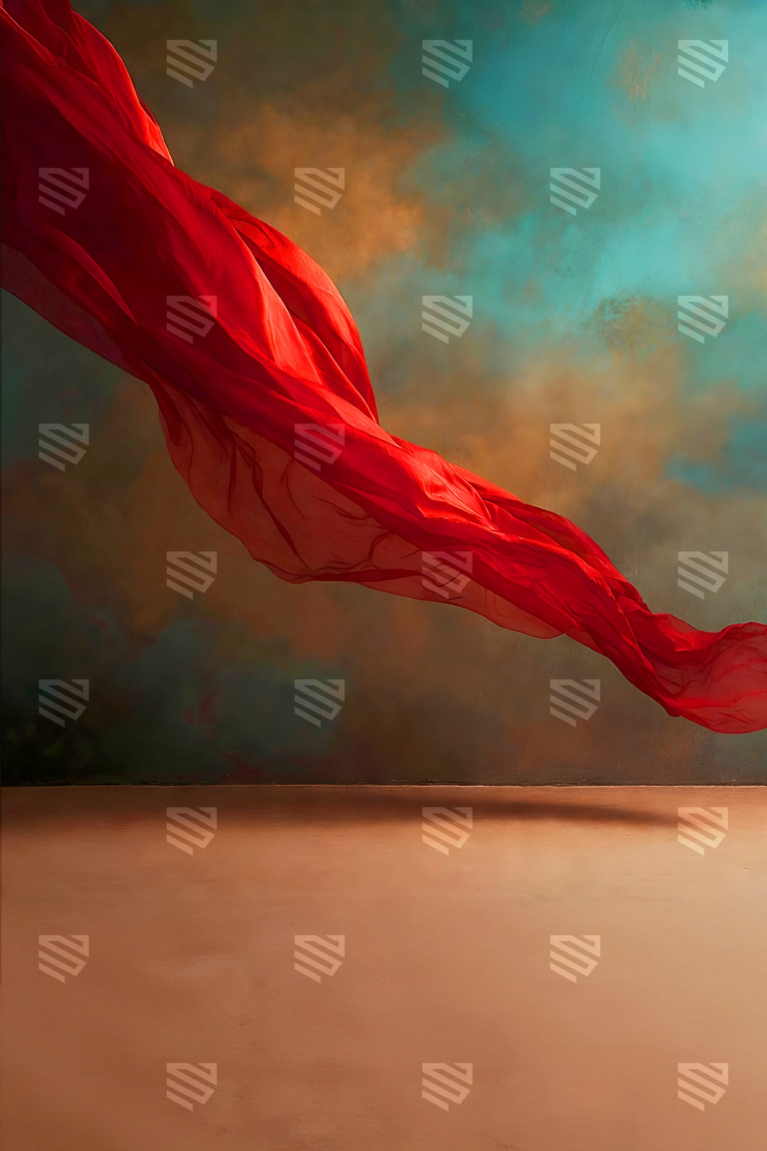Crimson Silk Motion - Maternity Backdrop