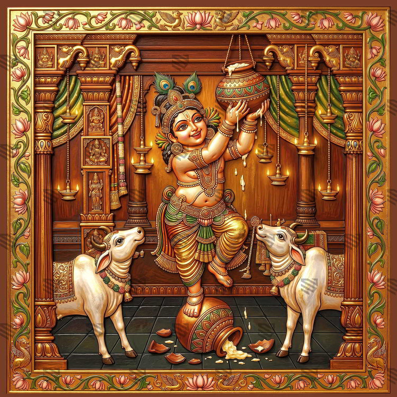 Damodar Anand Leela Decoration Backdrop