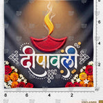 Traditional rangoli Deepavali backdrop