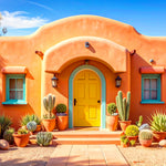 Desert Sunshine Abode - Baby photoshoot Backdrop