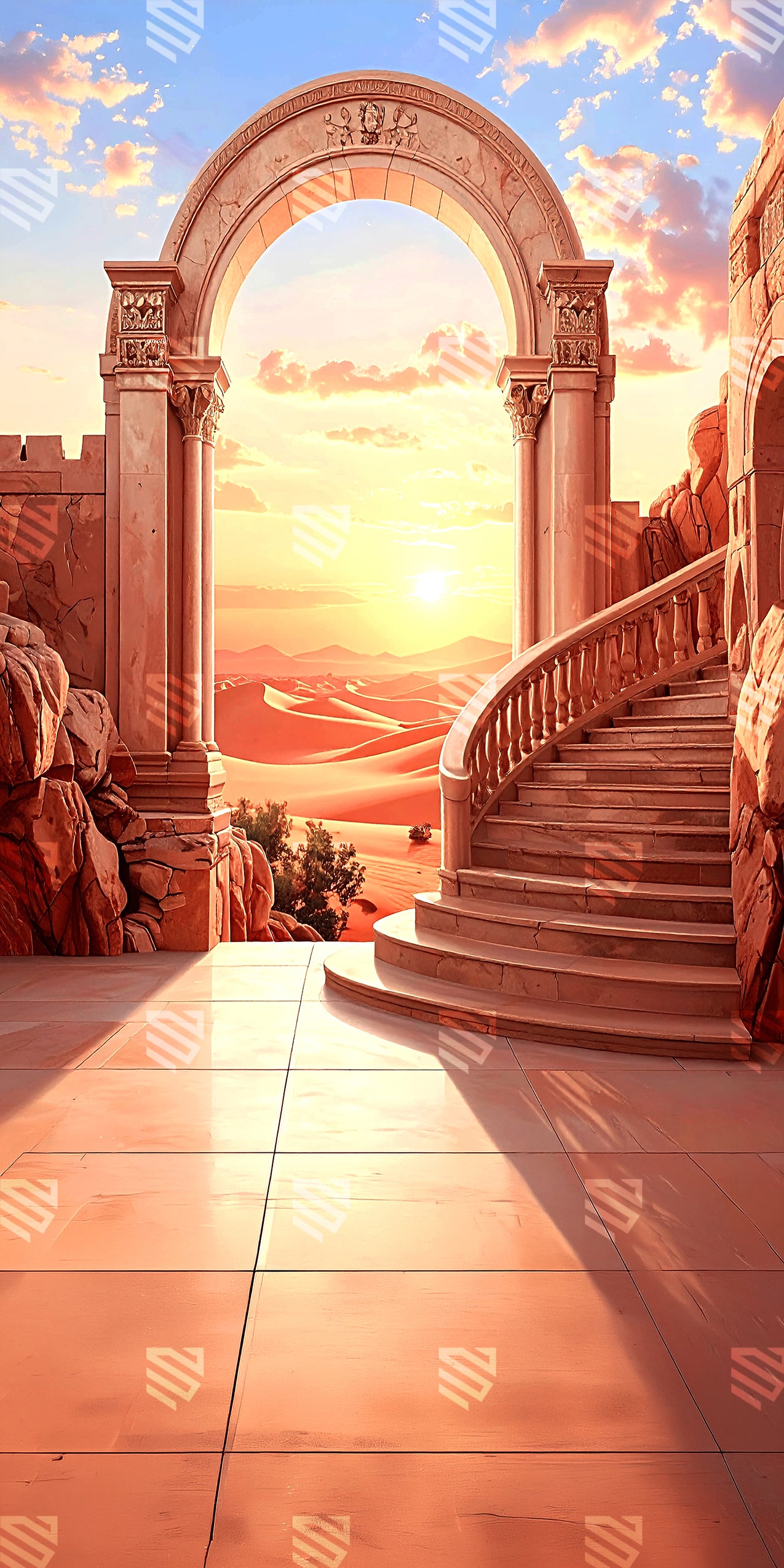 Desert Sunset Stairway