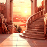 Sunset Stairway Backdrop