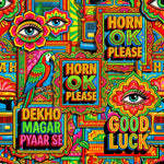Desi Truck Art Pop Fusion Backdrop