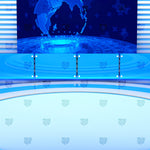 Digital World News Studio Backdrop
