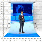 Digital News Studio Background