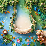 Divine Swing Paradise Newborn Baby Photography Backdrop