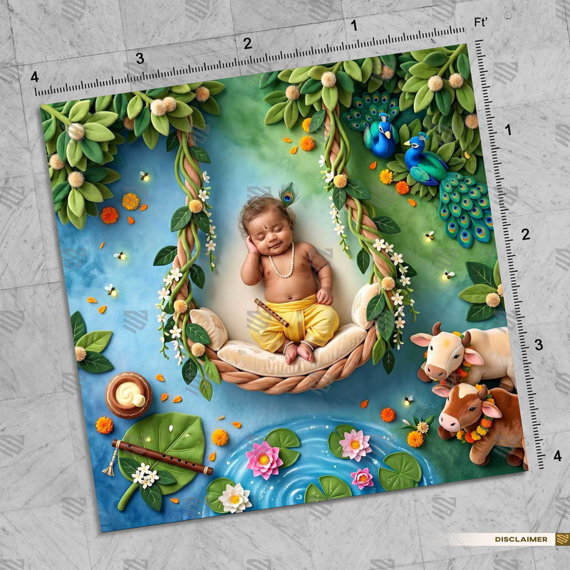 Divine Swing Paradise Newborn Baby Photography Backdrop