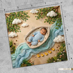 Dreamy Cloud Nest Setup - Newborn photography Backdrop