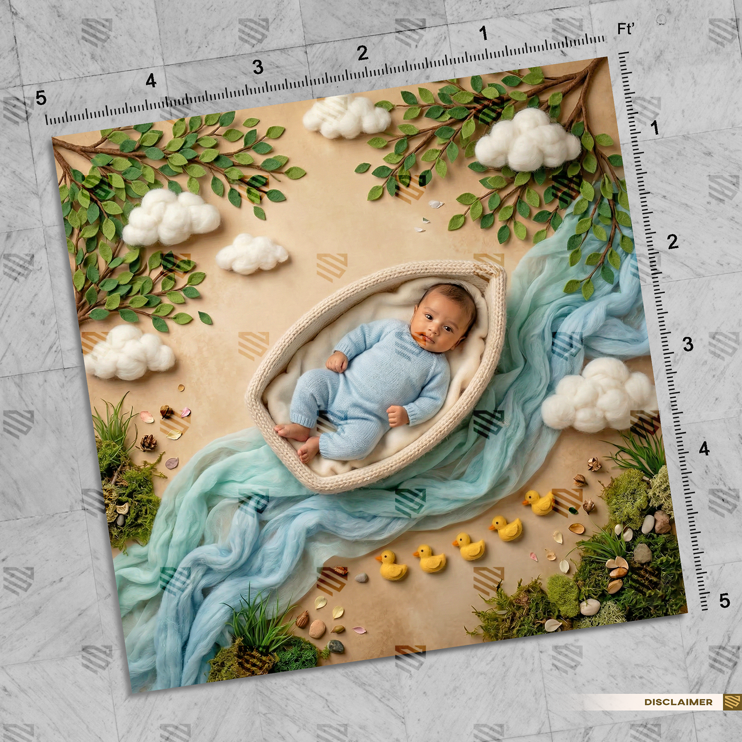 Dreamy Cloud Nest Setup - Newborn photography backdrop