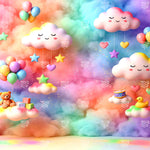 Dreamy Cloud Playground Backdrop