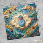 Dreamy Gokul Skies Newborn Baby Photography Backdrop