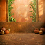 Earthen Courtyard Calm Backdrop