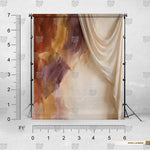 Earthtone Silk Movement backdrop for fashion photoshoots