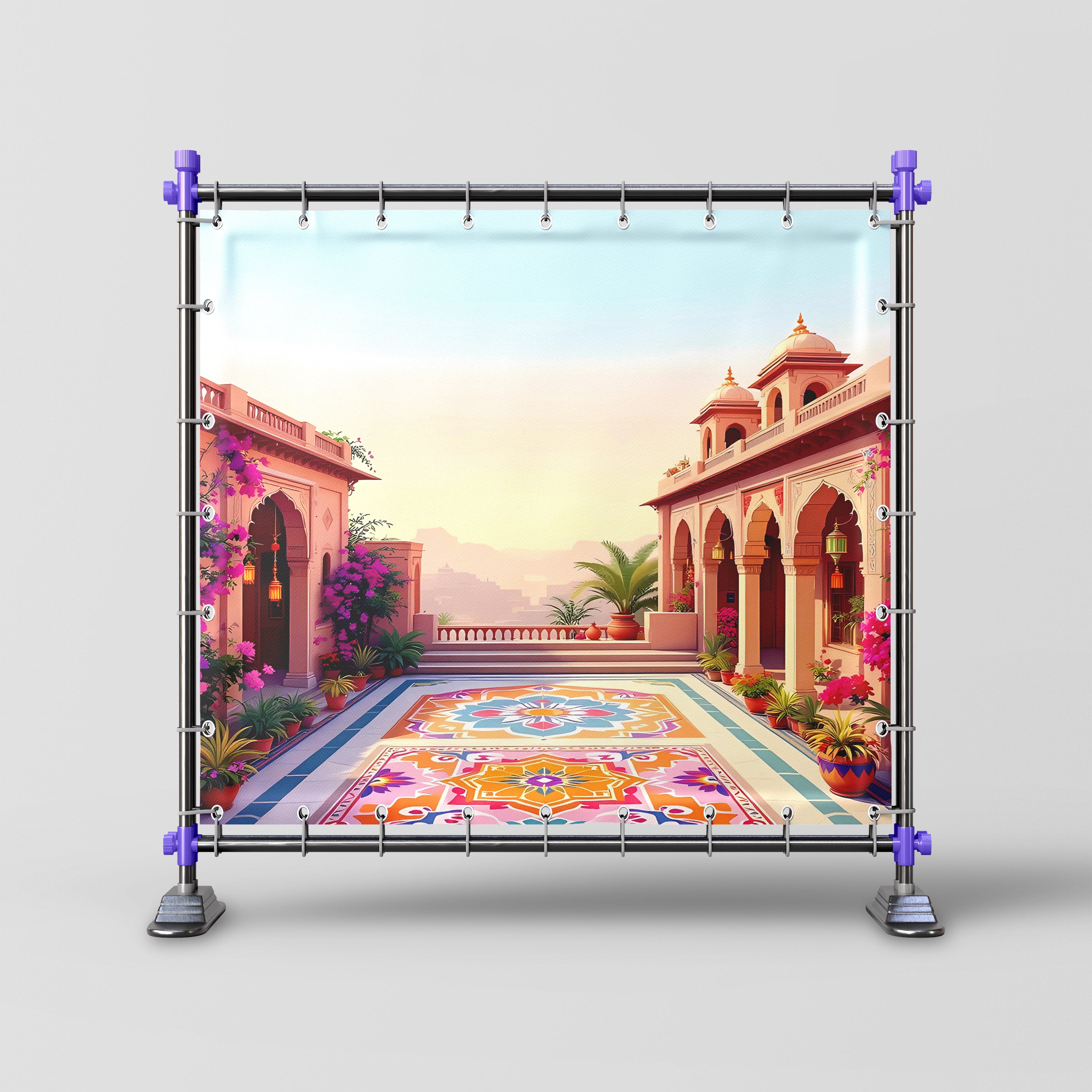 Elegant Courtyard of a Royal Haveli