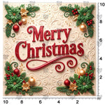 Ivory Christmas garland background for festive portraits