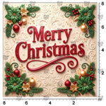 Elegant Ivory Christmas Garland photography backdrop