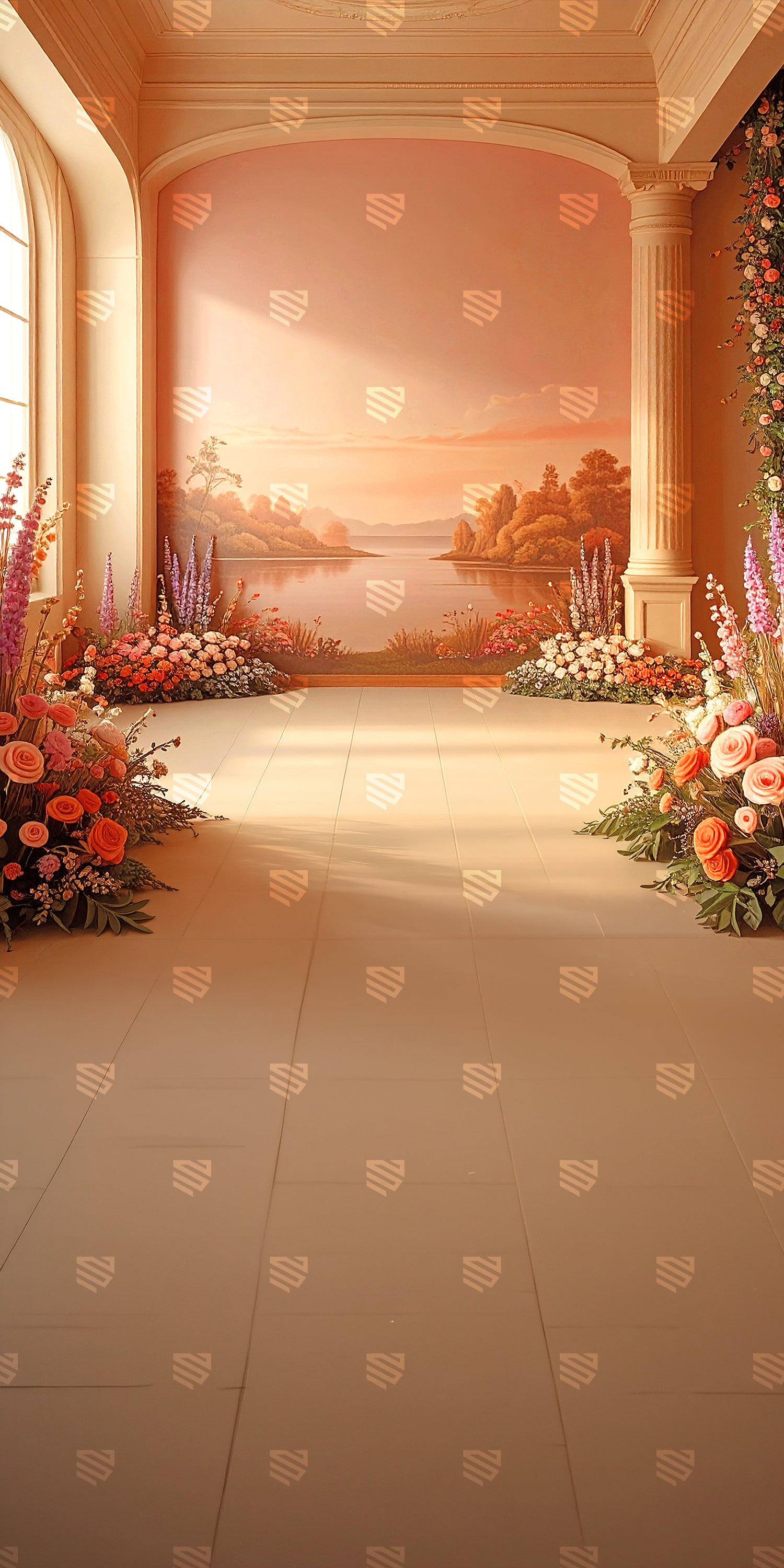 Elegant Sunset Garden