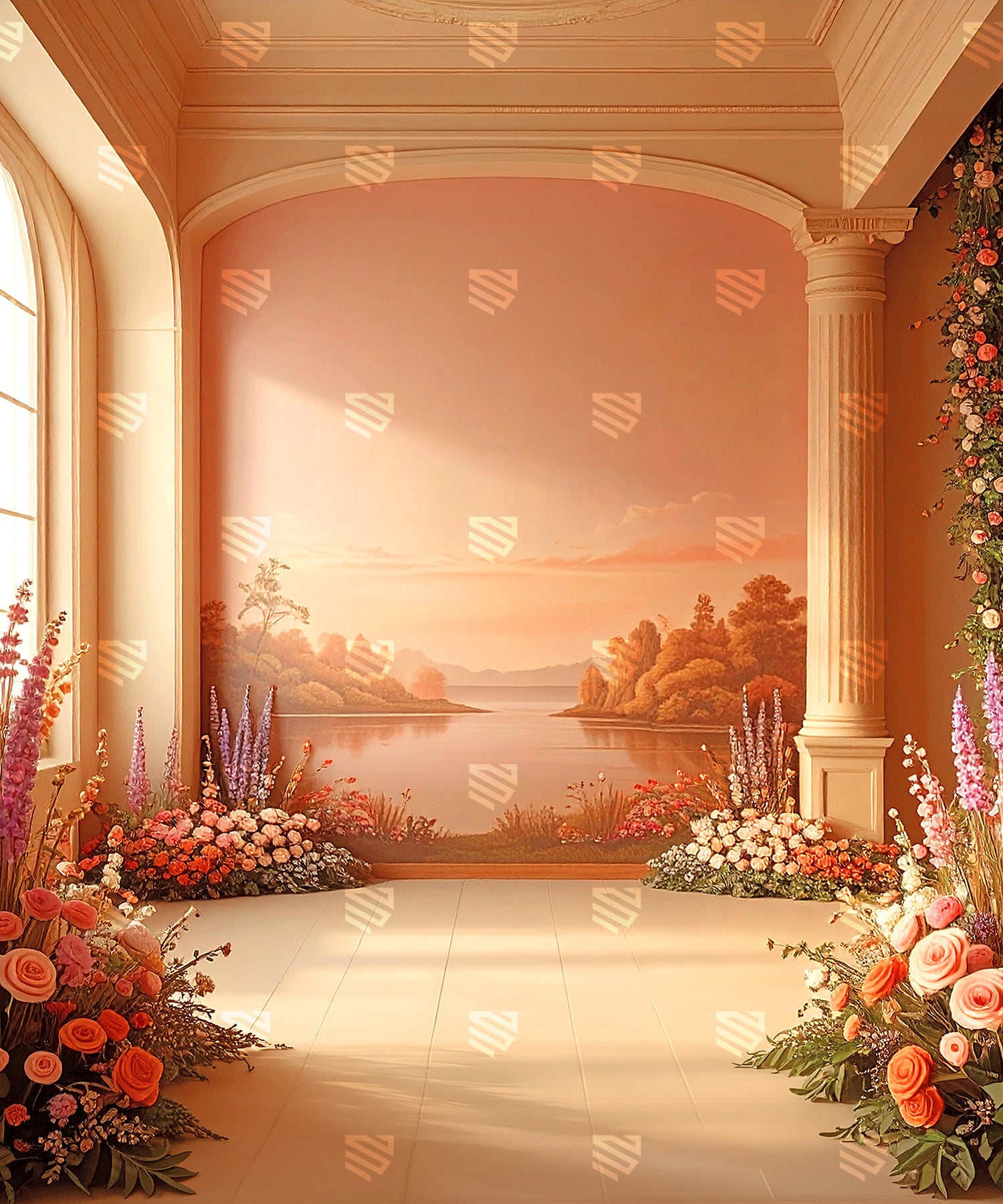 Elegant Sunset Garden