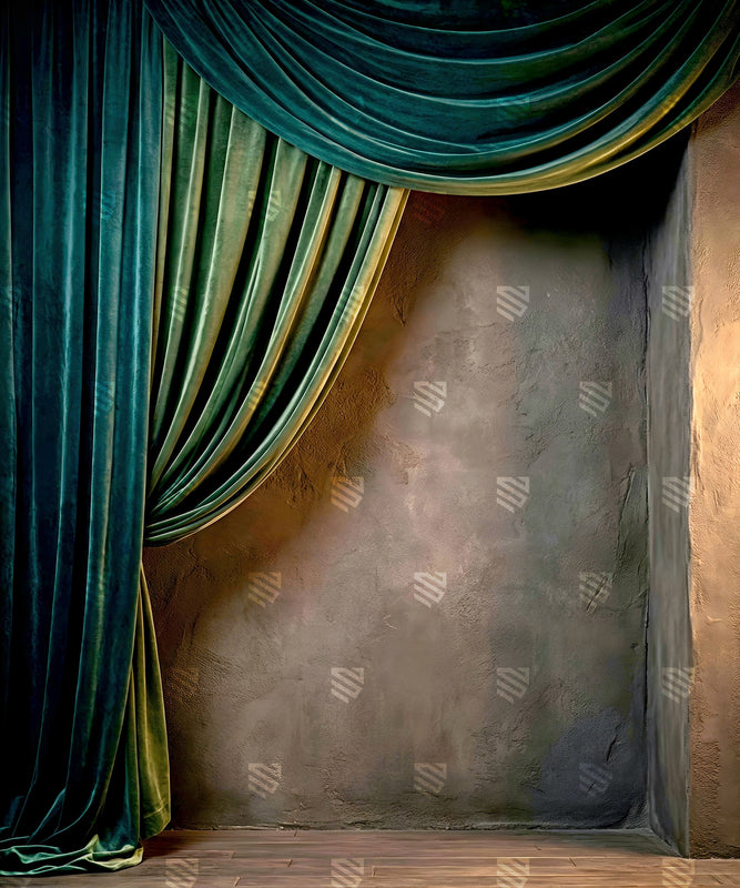 Emerald Velvet Corner