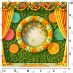 Garden Haldi Backdrop