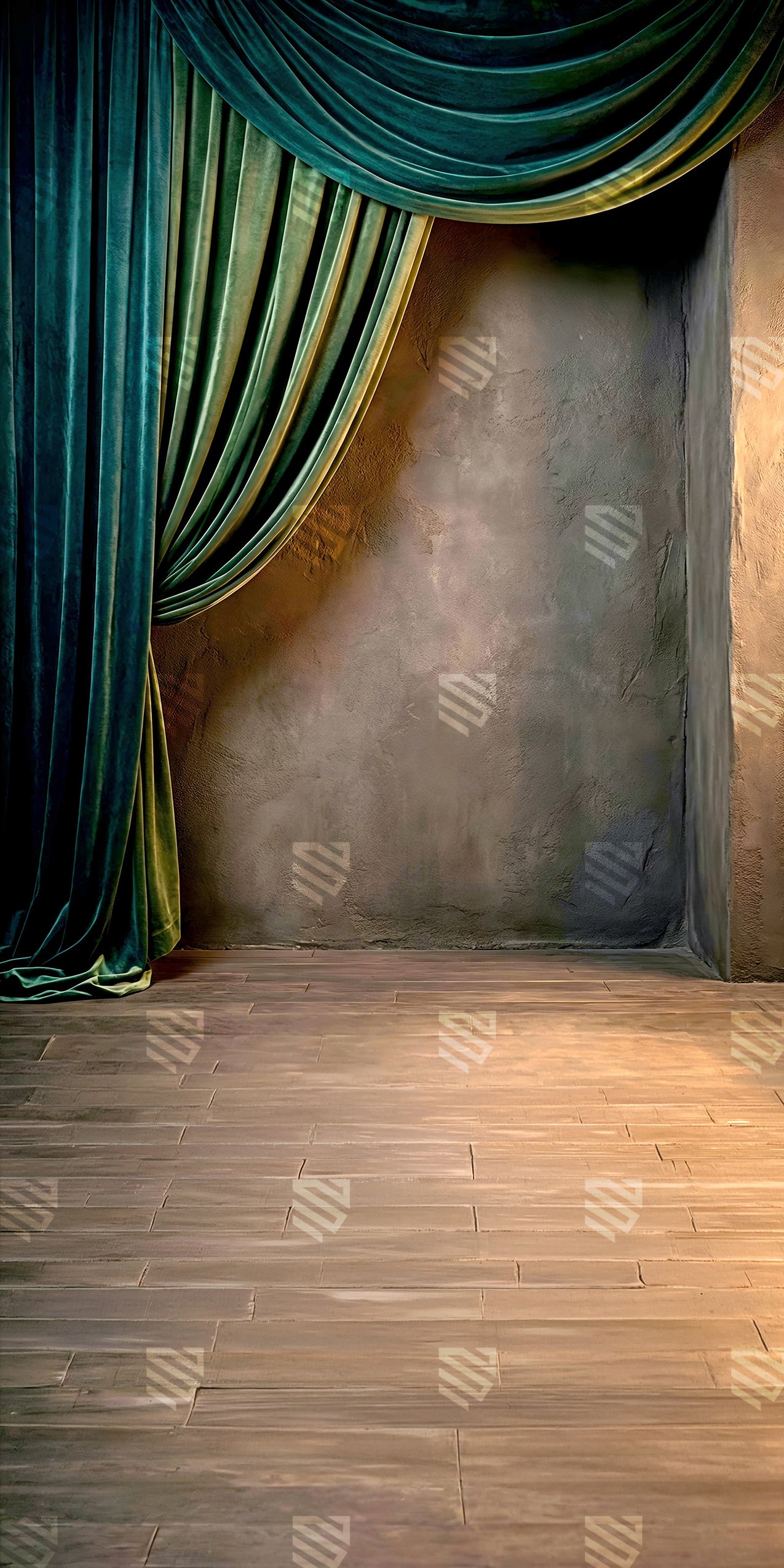 Emerald Velvet Corner