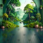 Enchanted Forest River Escape Backdrop