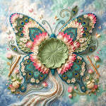 Enchanted Lotus Wings Newborn Baby Photography Backdrop