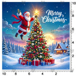 Christmas village photography background for seasonal campaigns