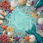 Enchanted Undersea Mermaid Backdrop