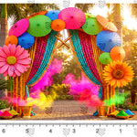 Colorful Festival Entrance