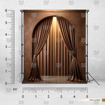 Espresso Velvet Passage photography backdrop for studio portraits