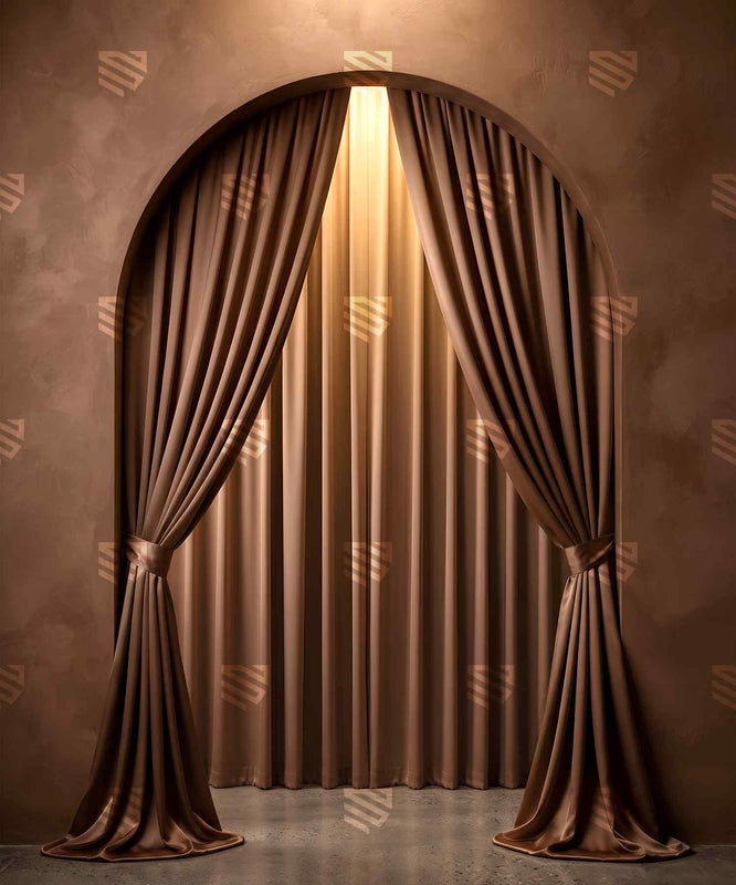 Espresso Velvet Passage Photography Backdrop for Studio Shoots