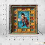 Colorful ethnic studio photography background