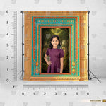 Forest-themed open frame studio photography background