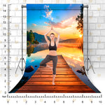 Sunset Lake Pier Background