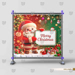 Santa Wonderland Christmas background for studio portraits