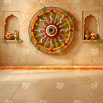 Festive Heritage Wheel Backdrop