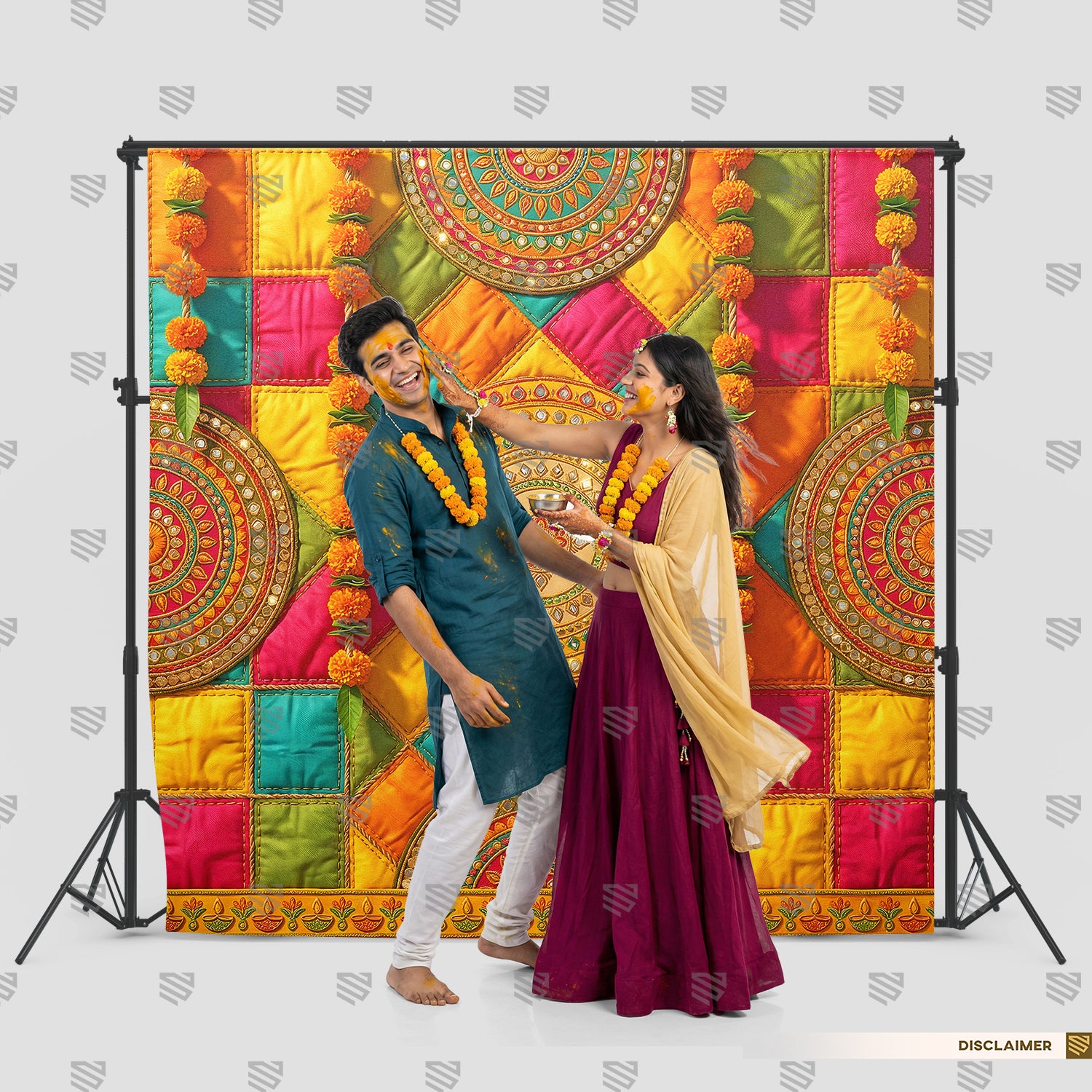 Festive Mirrorwork Mandala