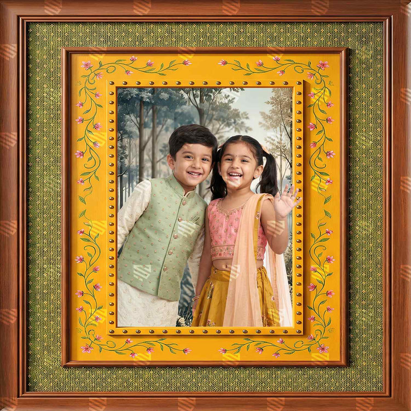 Floral Forest Open Frame Studio Photography Backdrop