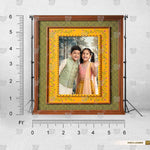 Floral open frame photography background for creative studios