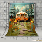 Camping Theme Baby Backdrop