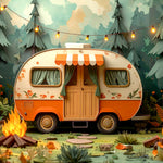 Forest Camp Vibes Backdrop