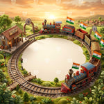 Freedom Railway Circle Newborn Baby Photography Backdrop