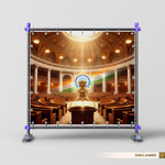 Republic Temple Backdrop