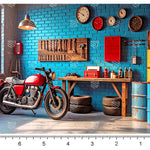 Baby Garage Setup Backdrop