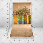 Floral-inspired Gilded Blossom Screen background for portraits
