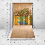 Decorative floral photography background for model shoots