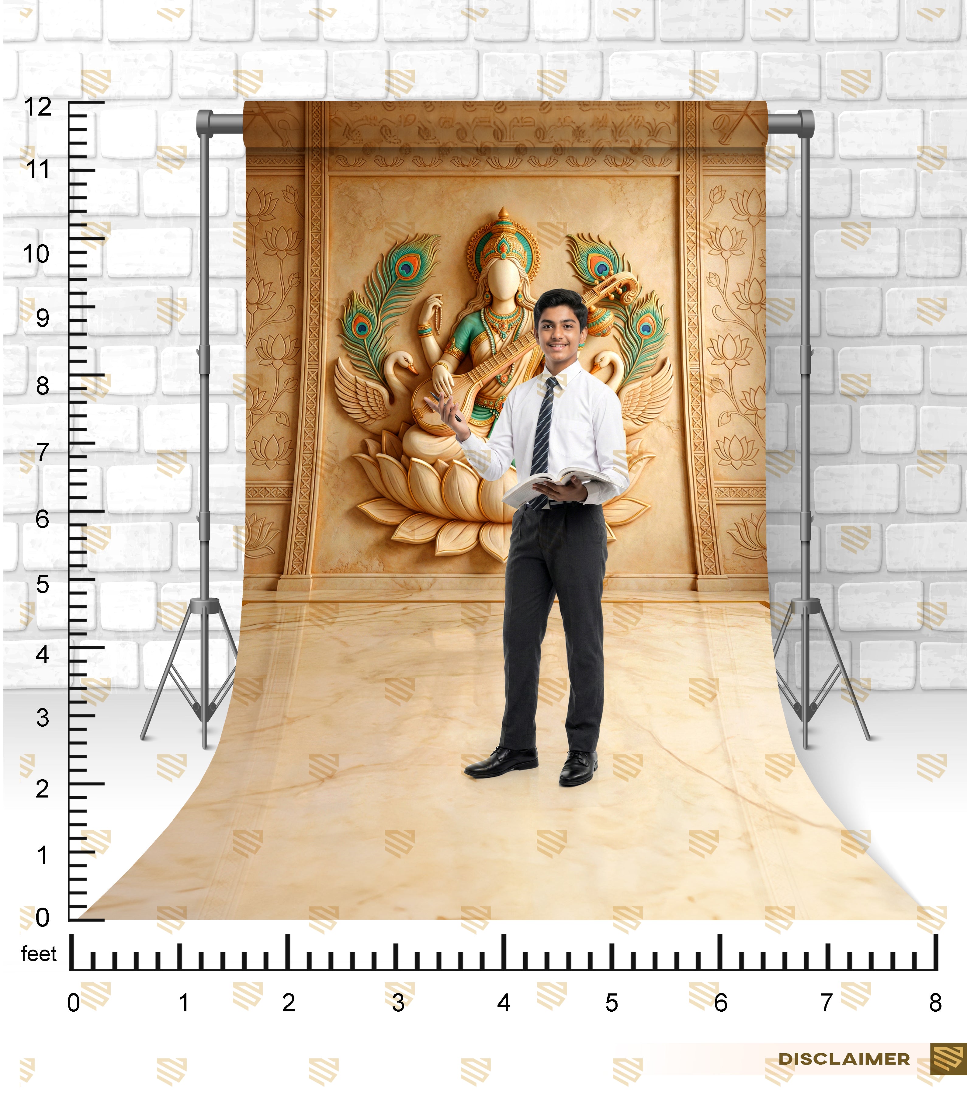 Goddess Saraswati Wall Mural